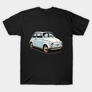 Vintage Italian Elegance: Classic Fiat 500 T-Shirt